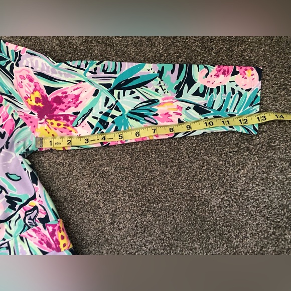 Lilly Pulitzer Rosaline Wrap Dress in Slathouse Soirée Blue Floral Multi Small - Picture 13 of 16